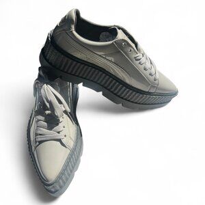 Puma Fenty Pointy Creeper Gray Patent Leather Shoes by Rhianna NWT Size 5.5